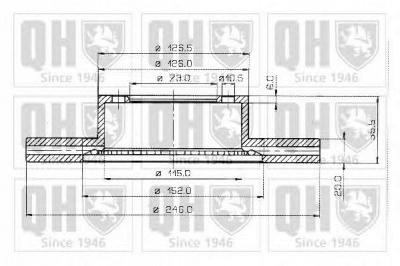 QUINTON HAZELL bdc3610 -  Тормозной диск